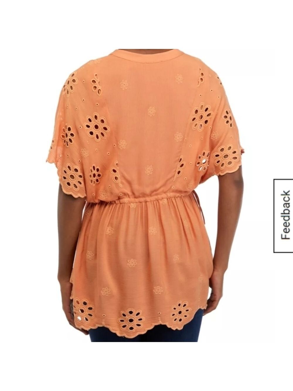 Tahari Eyelet Top - Picture 2 of 12